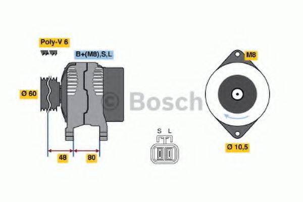 BOSCH 0986045701 Генератор