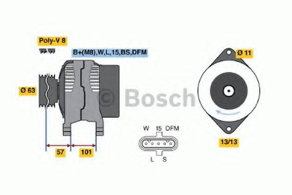 BOSCH 0986046290 Генератор