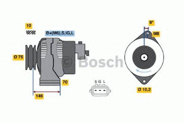 BOSCH 0986046381 Генератор