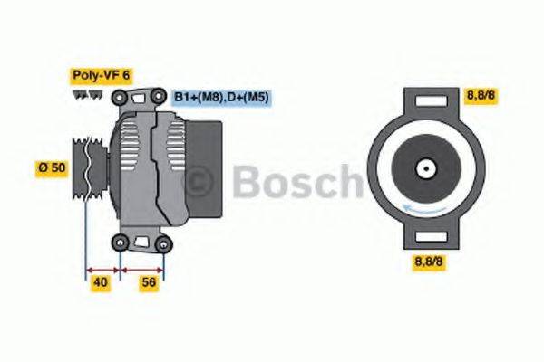 BOSCH 0986046610 Генератор