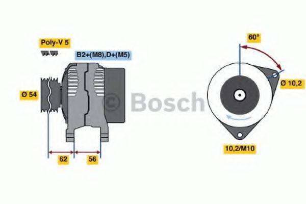 BOSCH 0986047280 Генератор