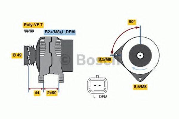 BOSCH 0986047390 Генератор