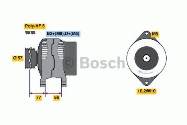 BOSCH 0986048240 Генератор