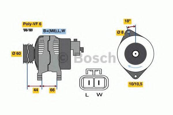 BOSCH 0986048340 Генератор