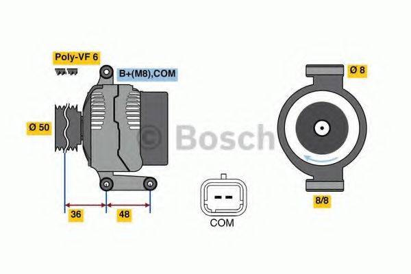 BOSCH 0986048740 Генератор