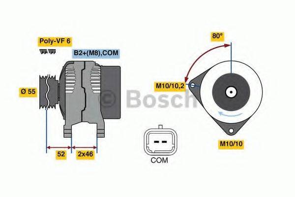 BOSCH 0986048760 Генератор