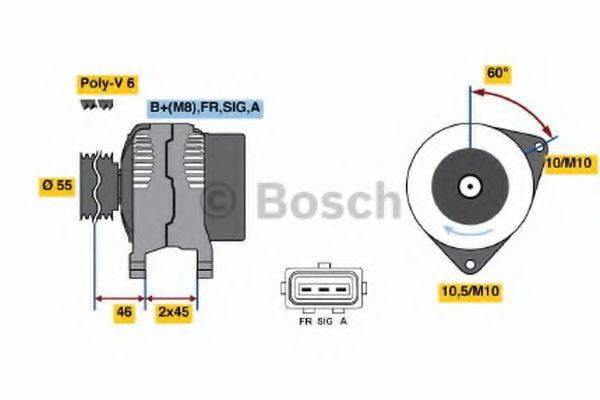 BOSCH 0986049151 Генератор