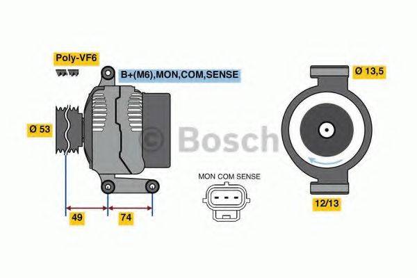 BOSCH 0986049520 Генератор