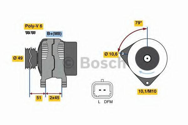 BOSCH 0986049560 Генератор