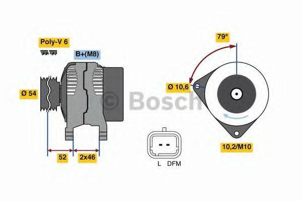 BOSCH 0986049700 Генератор