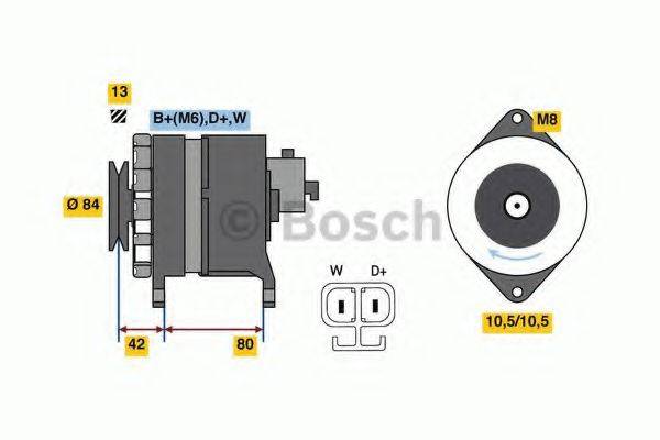 BOSCH 0986049870 Генератор