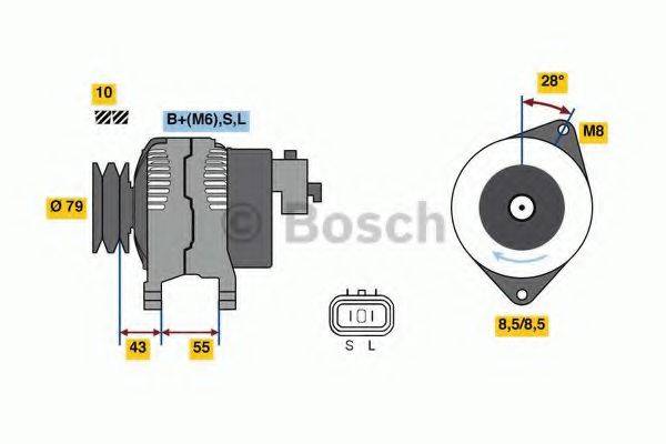 BOSCH 0986080130 Генератор