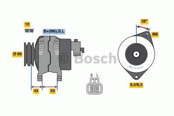 BOSCH 0986080260 Генератор