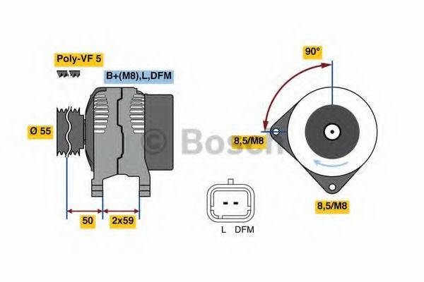 BOSCH 0986080290 Генератор