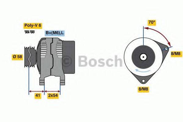 BOSCH 0986080340 Генератор