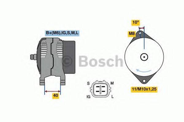 BOSCH 0986080470 Генератор