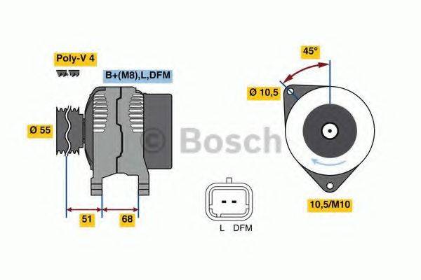 BOSCH 0986080680 Генератор