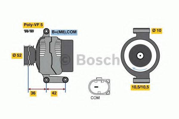 BOSCH 0986081040 Генератор