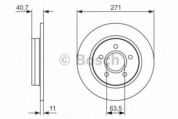 BOSCH 0986479763 гальмівний диск