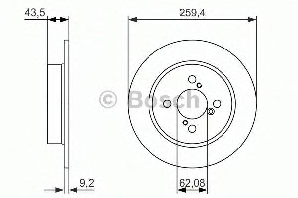 BOSCH 0986479792 гальмівний диск