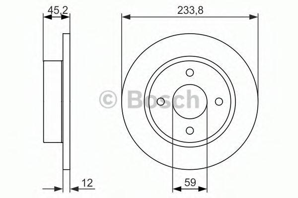 BOSCH 0986479852 гальмівний диск