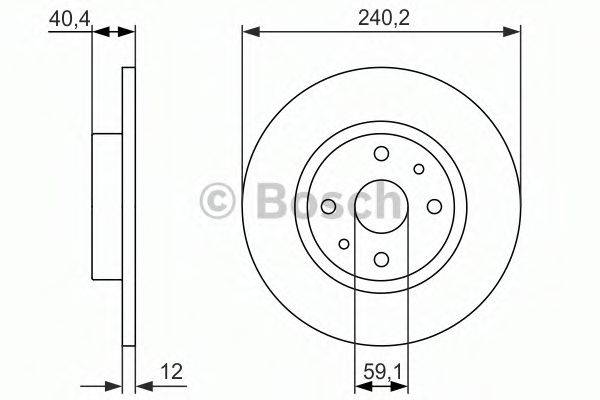 BOSCH 0986479858 гальмівний диск