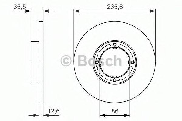 BOSCH 0986479898 гальмівний диск