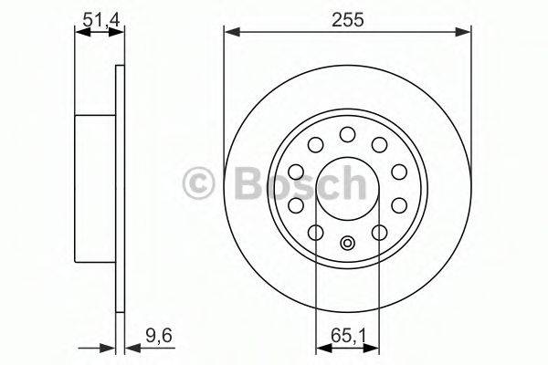 BOSCH 0986479941 гальмівний диск