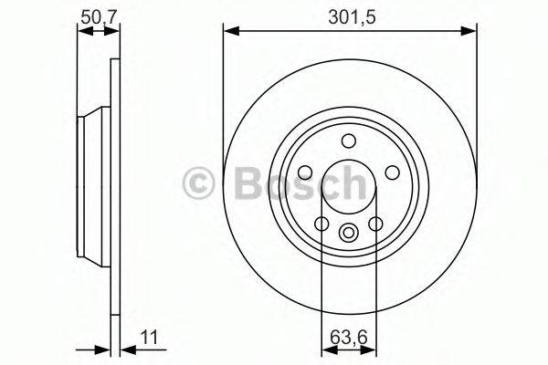 BOSCH 0986479973 гальмівний диск