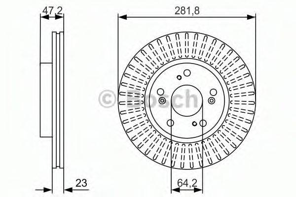 BOSCH 0986479981 гальмівний диск