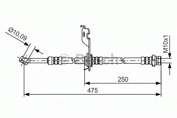 BOSCH 1987481393 Гальмівний шланг