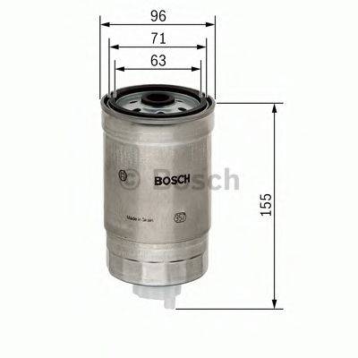 BOSCH 1457434439 Паливний фільтр