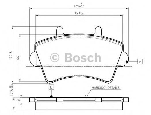 BOSCH 0986TB2392 Комплект гальмівних колодок, дискове гальмо