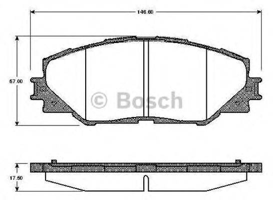 BOSCH 0986TB2942 Комплект гальмівних колодок, дискове гальмо