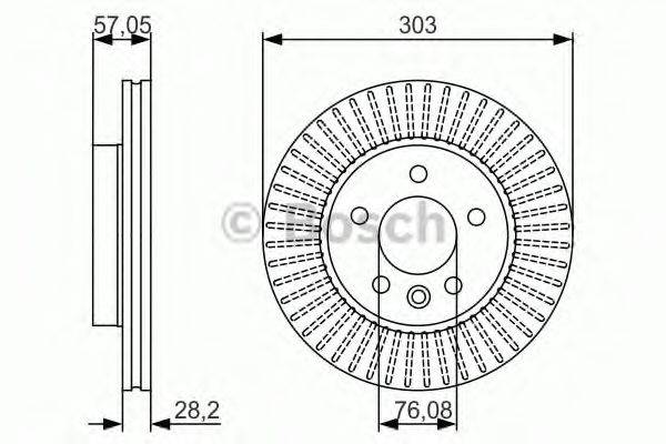 BOSCH 0986479154 гальмівний диск