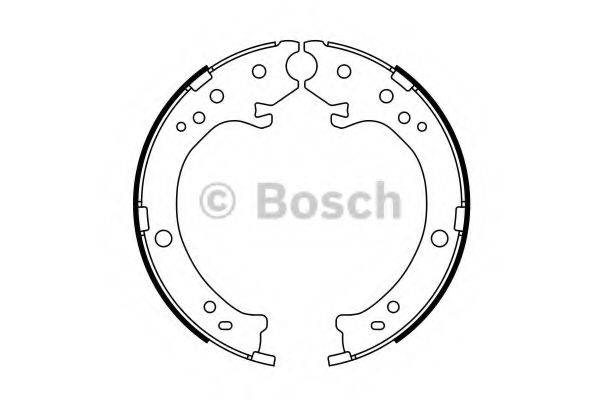 BOSCH 0986487765 Комплект гальмівних колодок, стоянкова гальмівна система