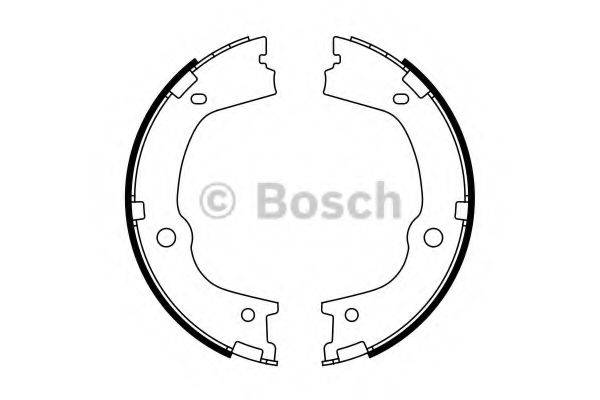 BOSCH 0986487776 Комплект гальмівних колодок, стоянкова гальмівна система