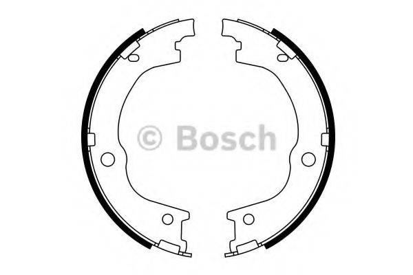 BOSCH 0986487780 Комплект гальмівних колодок, стоянкова гальмівна система