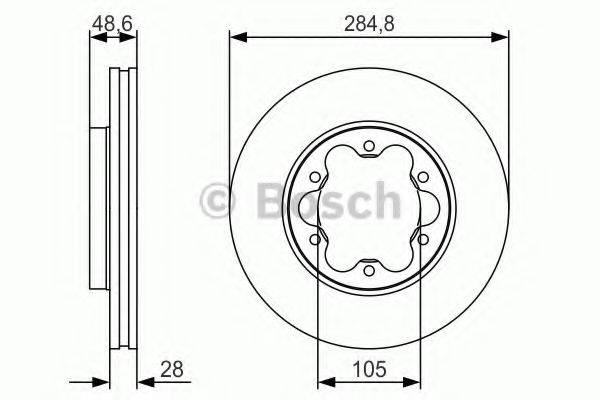 BOSCH 0986479R27 гальмівний диск