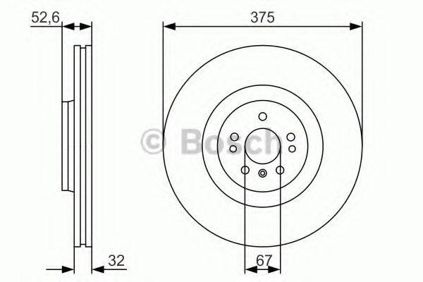 BOSCH 0986479R31 гальмівний диск