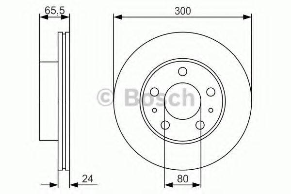 BOSCH 0986479R86 гальмівний диск