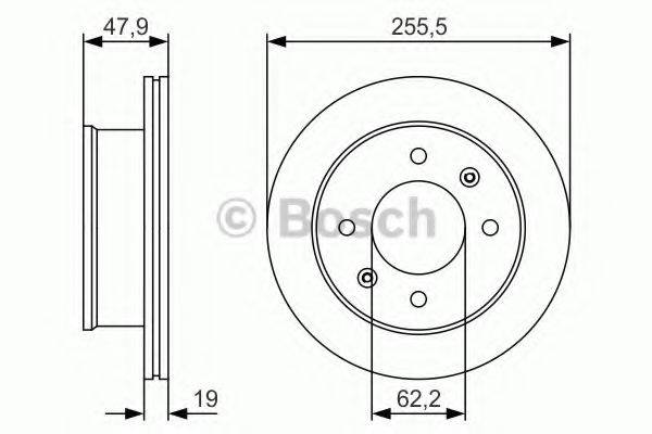 BOSCH 0986479S21 гальмівний диск