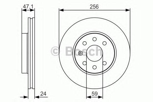 BOSCH 0986479S65 гальмівний диск