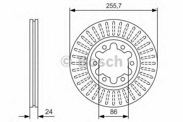 BOSCH 0986479S41 гальмівний диск