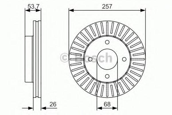 BOSCH 0986479535 гальмівний диск