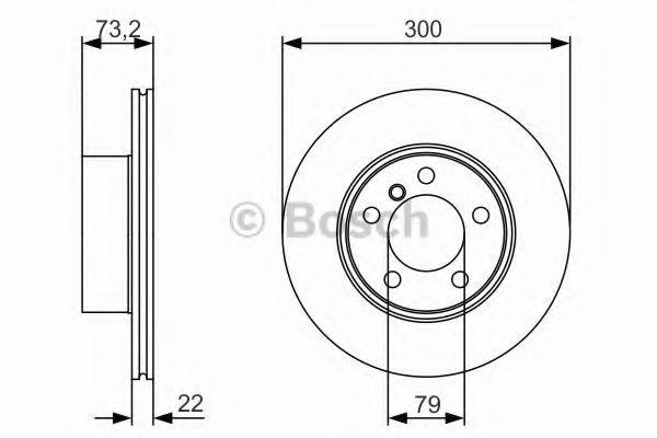 BOSCH 0986479A18 гальмівний диск