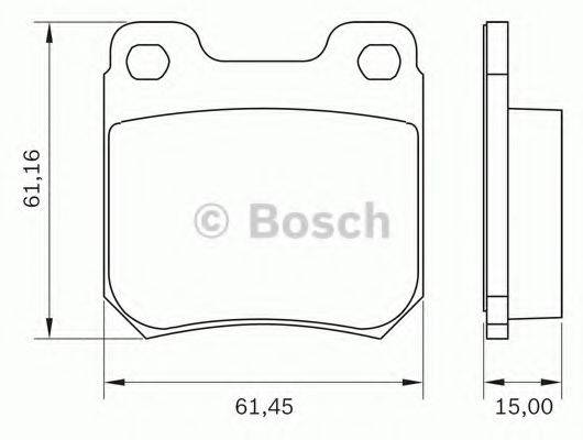 BOSCH 0986BB0034 Комплект гальмівних колодок, дискове гальмо