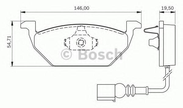 BOSCH 0986BB0140 Комплект гальмівних колодок, дискове гальмо