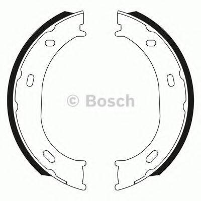 BOSCH 0986BB3547 Комплект гальмівних колодок, стоянкова гальмівна система