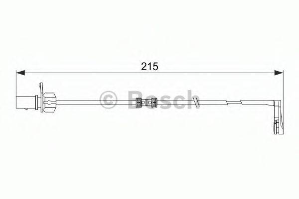 BOSCH 1987474489 Сигналізатор, знос гальмівних колодок